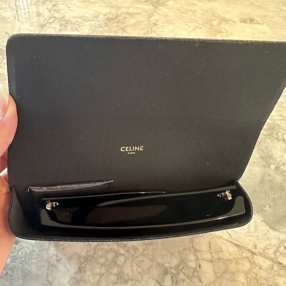 CELINE Chunky Rectangle Acetate Sunglasses - Picture 2 of 9